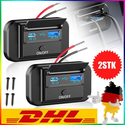 Usb auto kfz steckdose 12v - usb, qc
