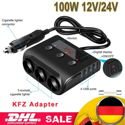 12v 24v kfz - adapter, steckdose