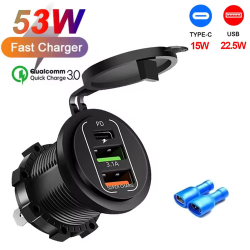 12v dual pd usb - usb, auto