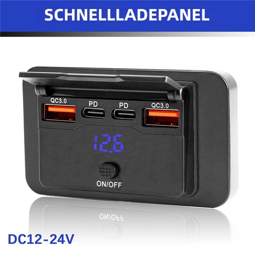 Kfz usb einbaubuchse 12v 24v - usb,