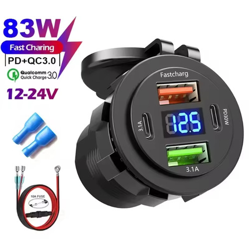 12v usb auto kfz - qc,