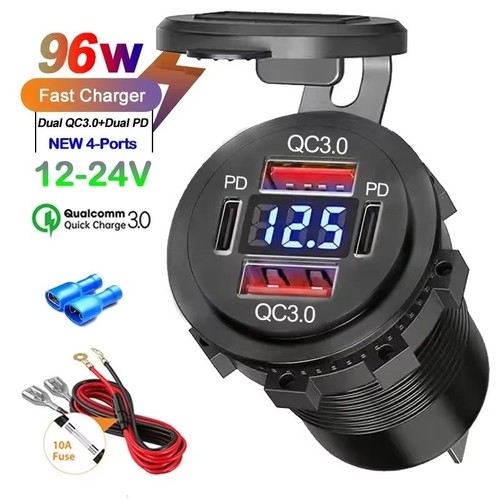 12v usb auto kfz - qc,