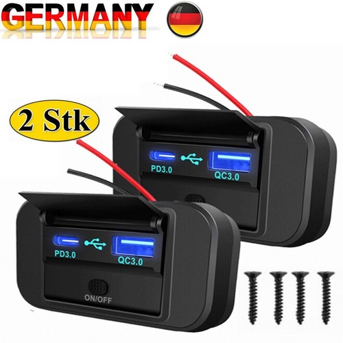 Usb steckdose 12v 24v - 12v, dual