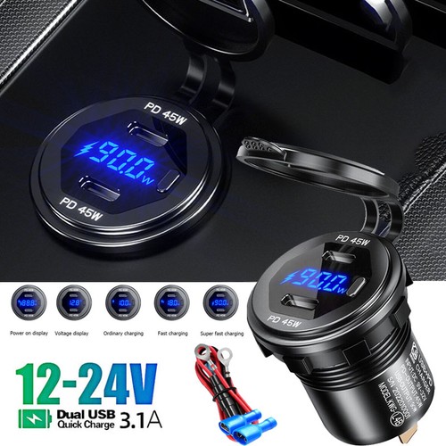 12v usb auto kfz - qc,