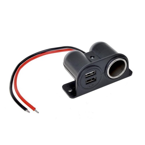 Aufbau steckdose 12v - steckdose, +
